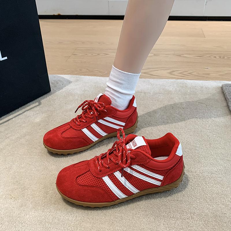 2025 mesh breathable sports shoes, new thick-soled Forrest Gump shoes, thick-soled versatile women's casual shoes, German training shoes, fashion