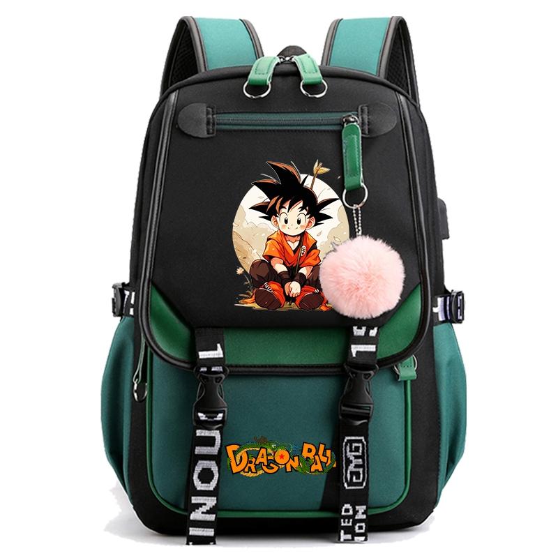 Anime Dragon Ball Backpack for Women Canvas Laptop Bag Back To Schoolbag for Teenager Girl Schoolbag Women Travel Bag Mochila