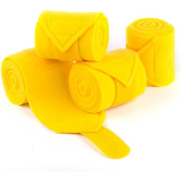 Horse Polo Wraps 2.5m Soft Fleece Polo Wraps Equestrian Leg Bandage Wrap Set of 4 Packs (Red - 2.5m)