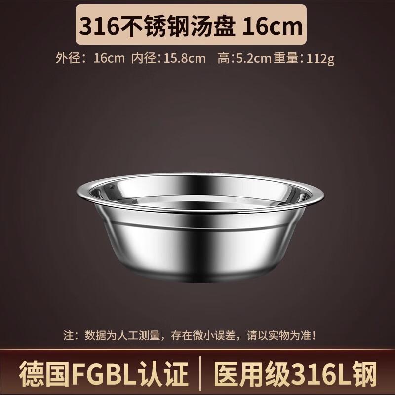 316 Stainless Steel Home & Kids Bowl Set 16CM (Set of 2)