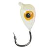6-Color Raindrop-Shaped Lead Head Fishing Hook 1.6g Micro-Lure for Ice Fishing with Soft Bait