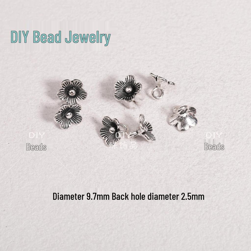 Tibetanisches Antiksilber Blumen-Abstandshalter-Perlen-Anhänger für DIY-Schmuck