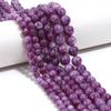1 pramen 6 8 10mm korálků z přírodního kamene fialové kulaté volné rozlišovací drahokamové korálky pro výrobu šperků DIY náramek náhrdelník potřeby