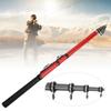 Outdoor Carbon Mini Telescopic Short Section Fishing Rod Pole Soft Tail Tacklered 2.7meters