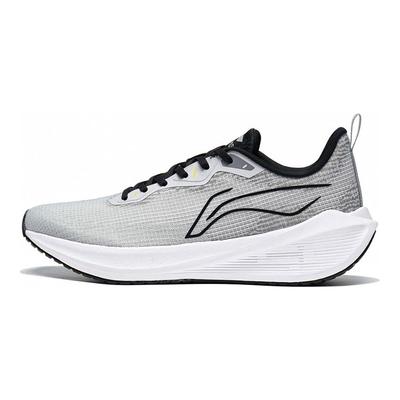 Li Ning Wu Shi Lite Casual Tessuto Ammortizzazione Antiscivolo Resistente all'Usura Scarpe da Corsa Basse Sneaker Uomo Grigio Squalo ARST003-5