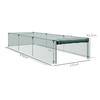 Garden Greenhouse, Tomato, Protective Netting, Roll-Up Zippered Door, HDPE, 125 x 373 x 62.5 cm