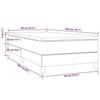 3144238 vidaXL Divan-lit Avec Matelas Blanc 90x200 Cm Similicuir