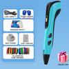 3D Kalem Çocuklar için PLA Filamentler 3D Baskı Kalemi Çocuklar DIY Çizim Kalemleri Type C Portlu Erkek Kız Noel Doğum Günü Hediyeleri