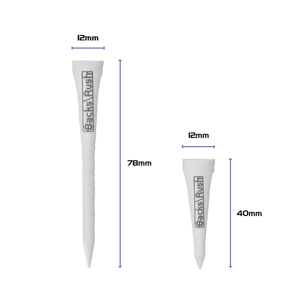 Slim Golf Height with Graduations and Flexible Clamp 3 Long Tees and 2 Short Tees Made In Conforms To Golf Bass Rush Perfect for Scorecard and More