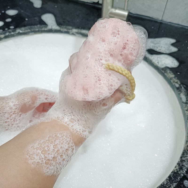 Small Honeycomb Bath Sponge for Kids and Adults - Solid Color