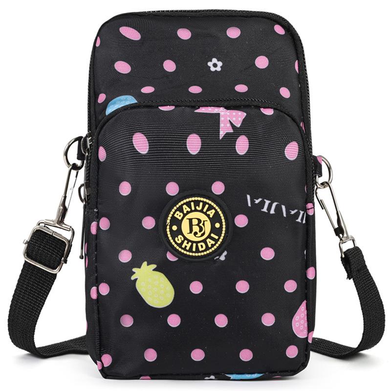 Damen Umhängehandtasche Mini aus Nylon - Handy- & Münzbörse