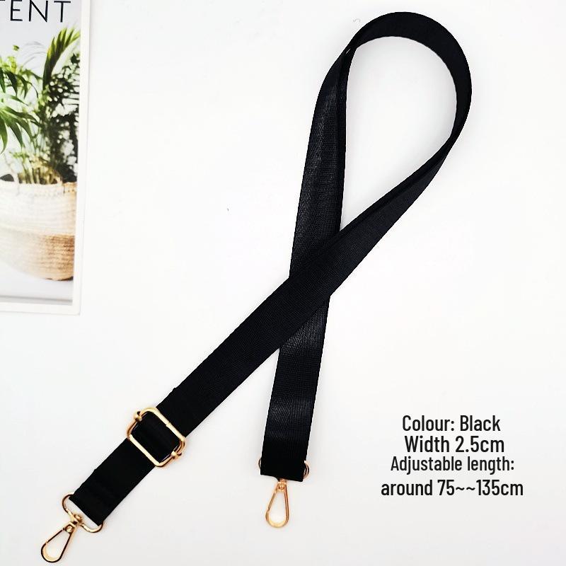 Ευέλικτο Μονόχρωμο Ρυθμιζόμενο Λουράκι Τσάντας Crossbody με Μεταλλική Αγκράφα