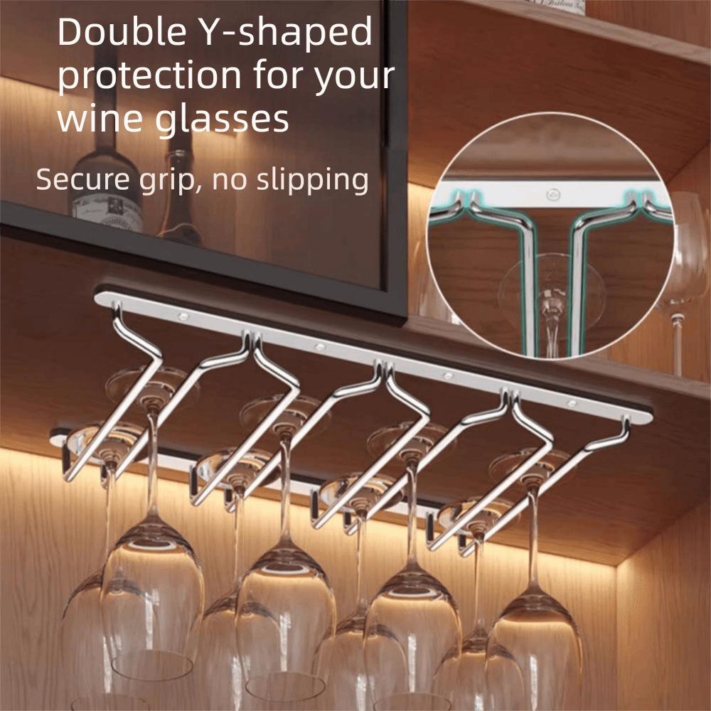 Premium Wine Glass Rack Inverted Hanging Wine Glass Hanging Shelf  Household Storage