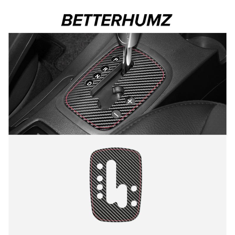 For KIA Sportage 2007-2013 Made of Alcantara Carbon Fiber Center Console Gear Shift Panel Trim Sticker Car Interior Accessories