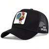 Rete Ricamo Animale Cappello Gallo Maschile e Femminile Cappellino da Baseball Animale Hip Hop Cappello Anatra Adatto Per Sport all'Aperto Visiera da Pesca