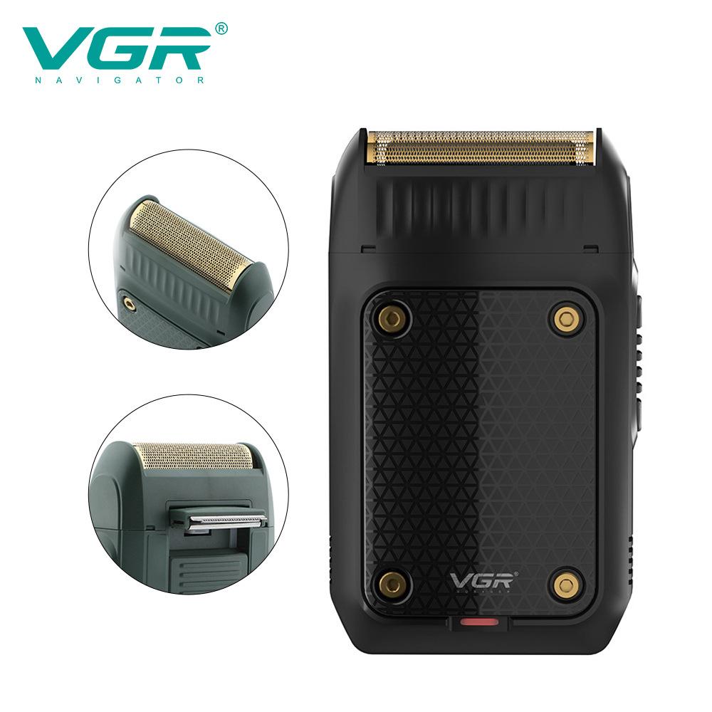VGR 353 Reciprocating Beard Shaver Professional Hair Trimmer Electric Face Shaving Machine Men's USB Charging Safety Face Shaver for Men Home Clippers