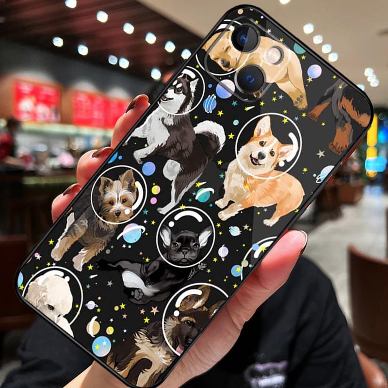 French Bulldog Beagle Dogs Pattern For iPhone 12 11 14 13 Pro Max Mini XS Max XR X SE 2020 6S 7 8 Plus Case Phone Back Cover