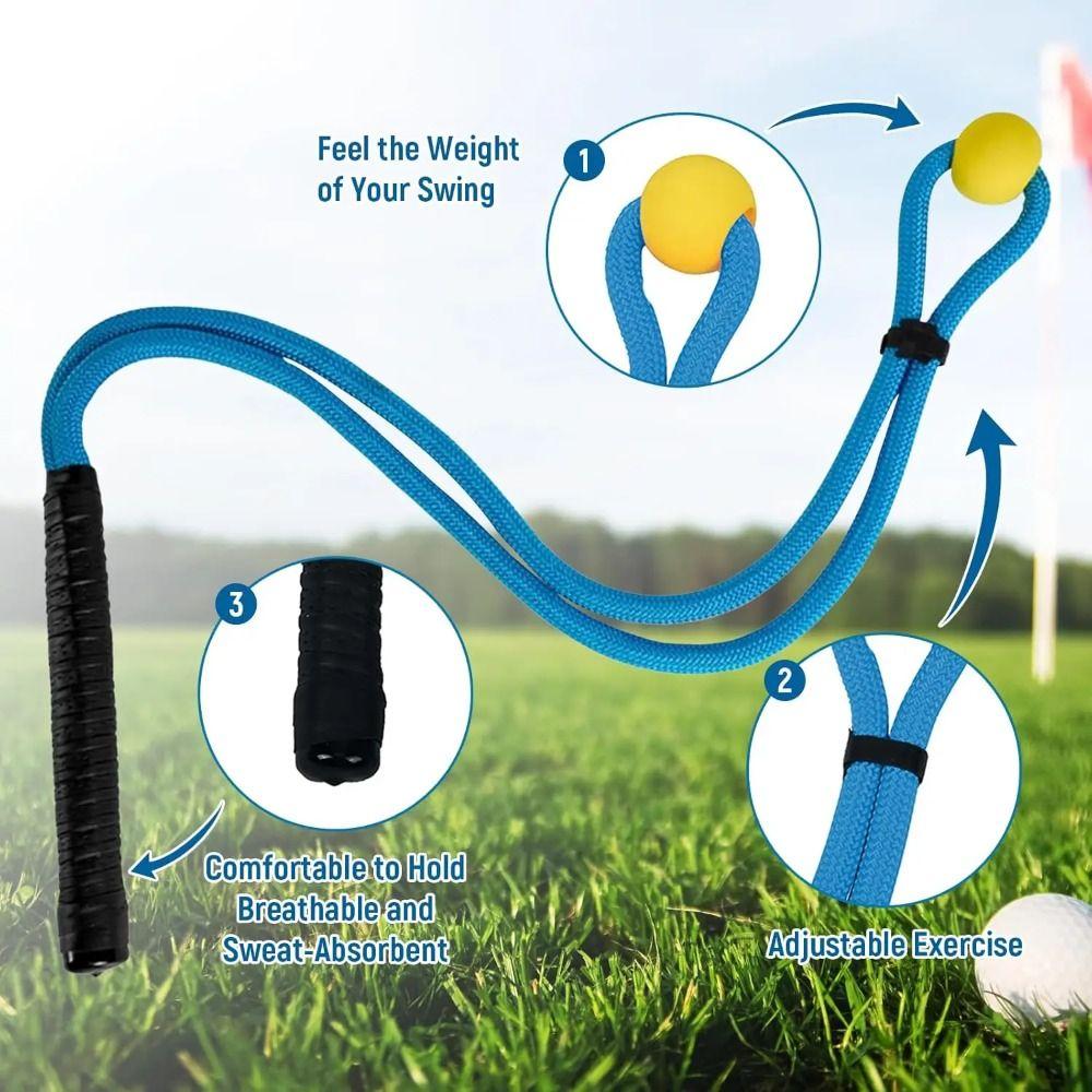 Safe Golf Swing Training Aid Nylon Golf Posture Corrector Golf Swing Practice Rope  Golfer Lovers