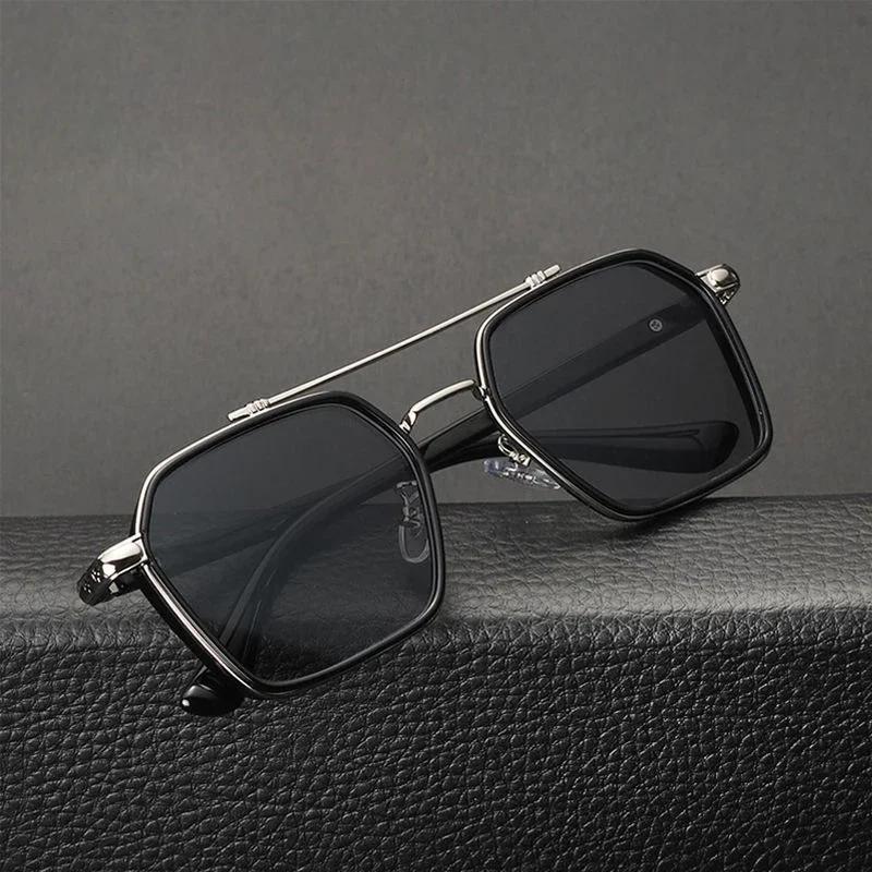 Trendy Men Sunglasses Professional Day Night Driver UV400 Vintage Eyewear Fashion Shades for Male Sun Glasses