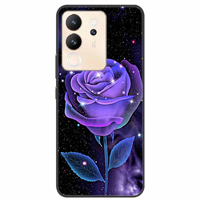 For Vivo V30 Lite Case 6.67'' Silicone Painted Soft TPU Protective Cover for Vivo V 30 Lite 5G Phone Cases V30Lite V2314 Cartoon