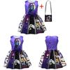 The Nightmare Before Christmas Halloween Girl Dress With Bow And Bag For Kids Ages 3 To 8