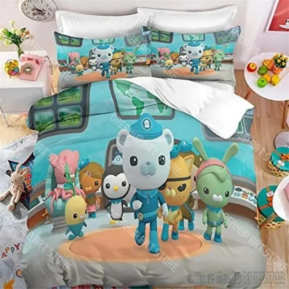 Admire Cartoon Octonauts Love Child Duvet Cover Set HD Comforter Cover For Kids Bedding Sets Bedclothes Bedroom Decor