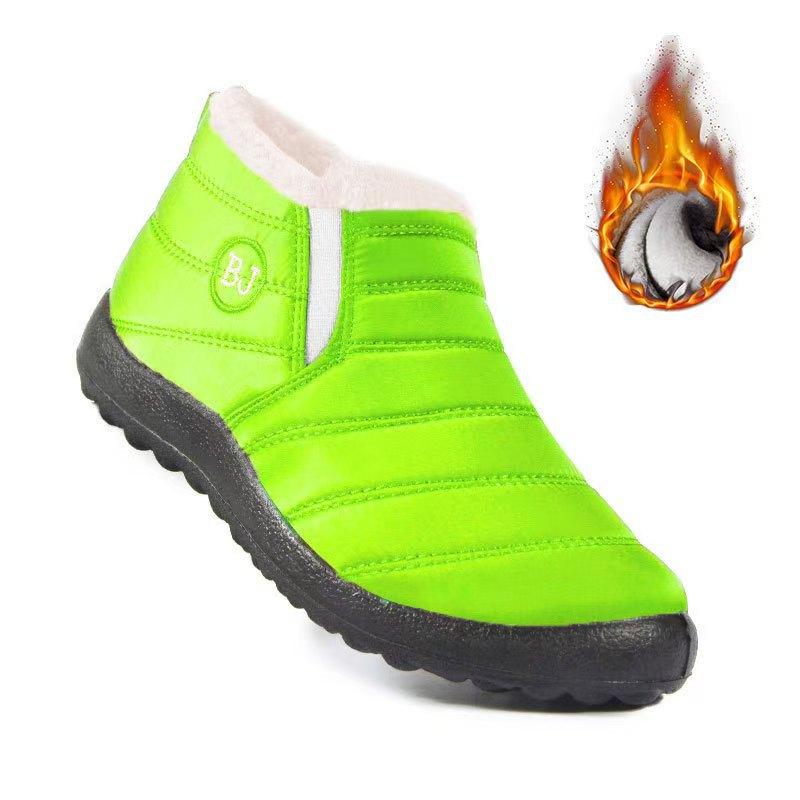 Large Size Cotton Shoes for Women In Winter Plus Velvet Thickened Women's Snow Boots for Men and Women Same Low-top Warm Cotton Boots