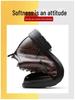 Men's High Top Business Formal Leather Shoes - Warm Winter Non-Slip Wool Velvet Lined