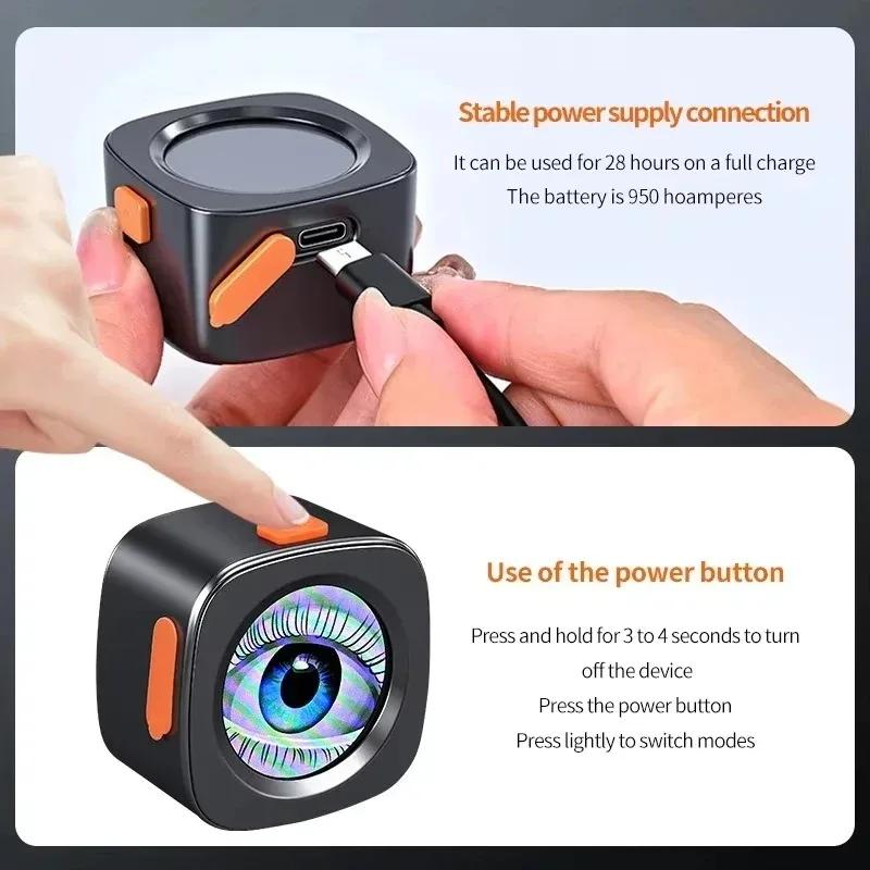 Devil's Eye Motorcycle LED Taillight 82 Kinds USB Rechargeable LED Light With APP Control Waterproof Rear Bike Light for Scooter