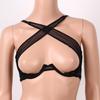 Dámská květinová krajka Bralette Open Front Crop Tops Kostice Bustier Bralet Top