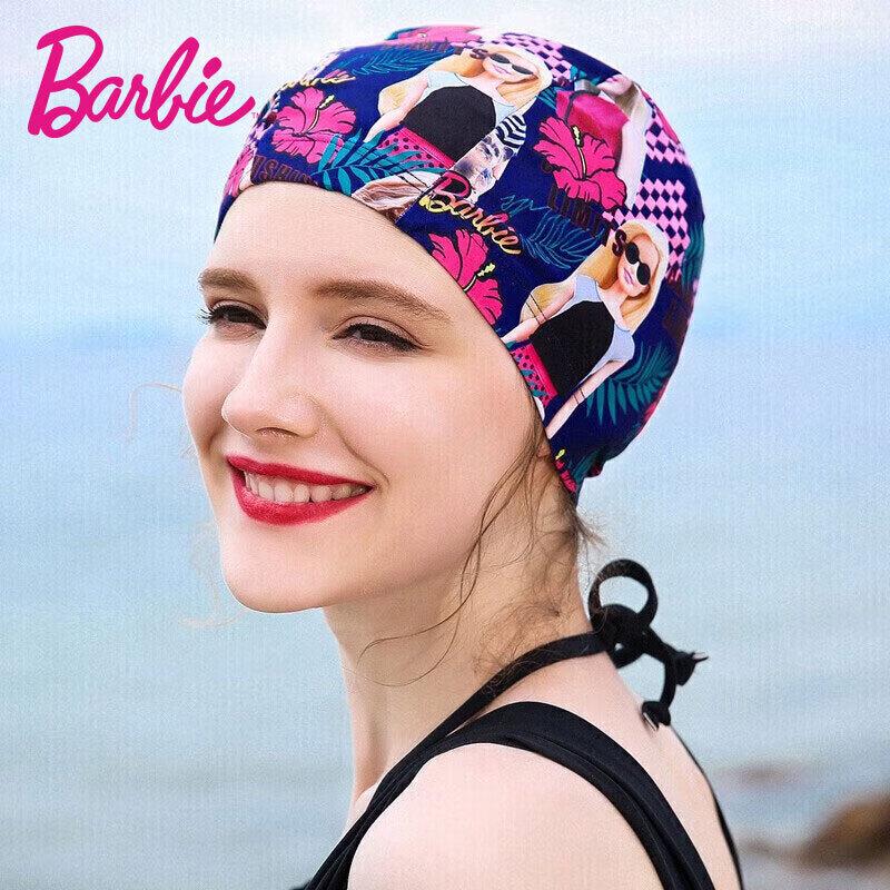 

Женская шапочка для плавания с принтом Barbie Fashion и длинными волосами