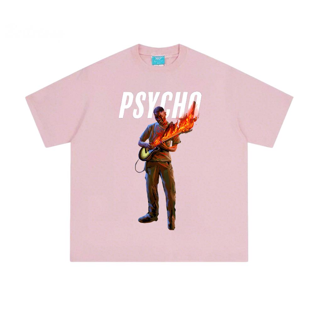 Psycho In The Fire Tee 2026 New Dave Casual T-shirt Graphic Printing Tshirt Short Sleeve Summer 100% Cotton Round Harajuku TEE