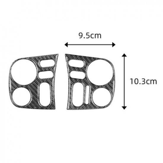 For Honda S2000 2004-2009 Carbon Fiber Climate Radio Control Button Cover Trim
