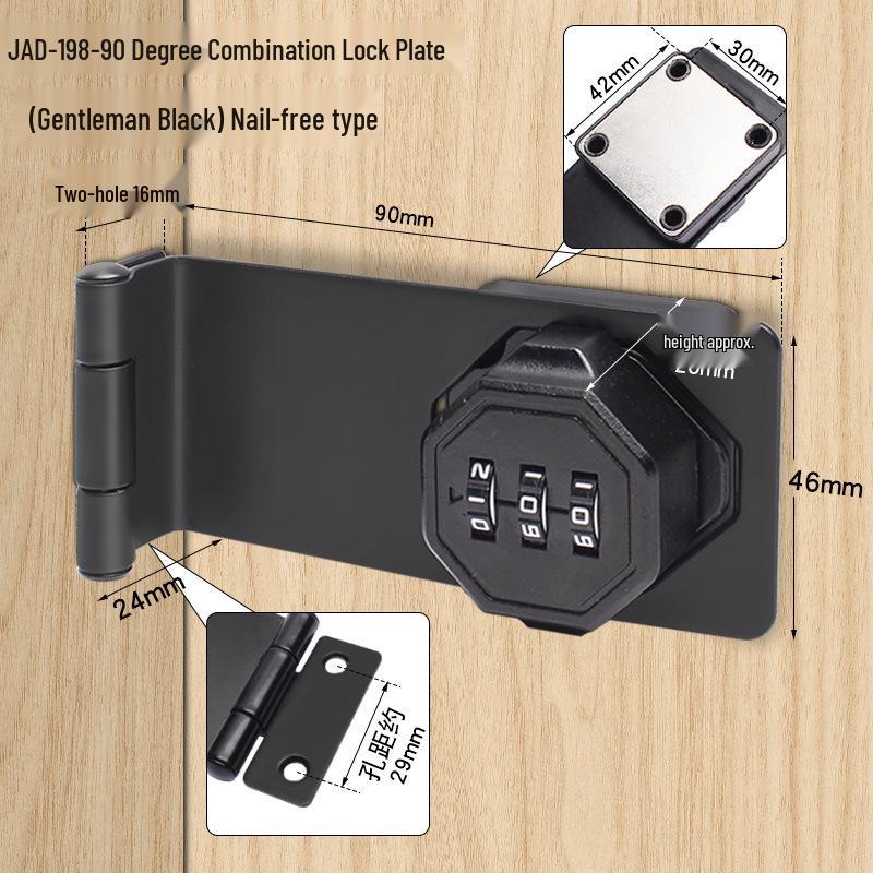 Three-Digit Multi-Purpose Mechanical Password Lock for Cabinets and Drawers
