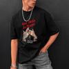 Loose Finger Bracelet Printed Short-sleeved T-shirt