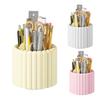 Storage Box Rotation Design Organizer with Compartmentalized Ordered Storage Holder for Office Dormitory Bathroom