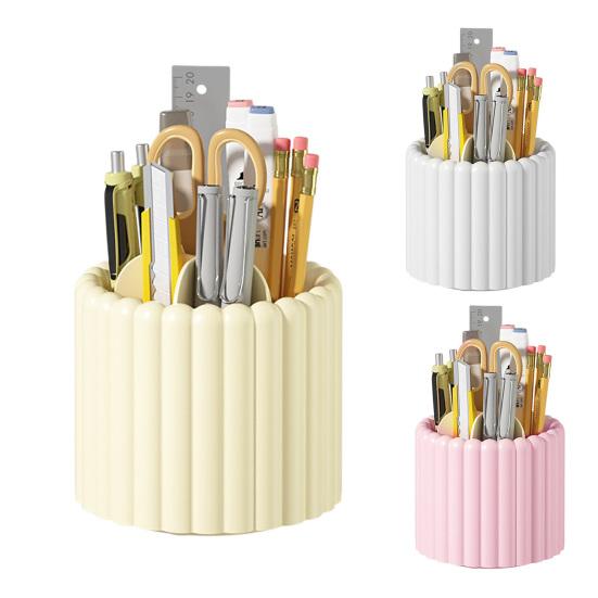 Storage Box Rotation Design Organizer with Compartmentalized Ordered Storage Holder for Office Dormitory Bathroom
