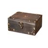 Retro Jewelry Storage Case Square Wood Treasure Box Lockable Password Box  Bracelet