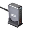 MultiPorts 440W USB C Charger with Intelligent PD for Laptops and Mobile Devices Multiple Protect Safety Systems