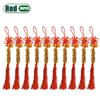 1-20PCS Wooden Gourd Copper Five Emperor Coin Pendant Chinese Knot Tassel Lucky Charm Auspicious Knot  Home Decor Pendant