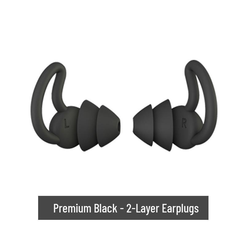 

Водонепроницаемые силиконовые звукоизоляционные беруши для плавания, общежития и защиты от храпа 8 Gen 2-Layer Black opp bag