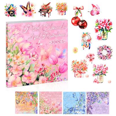 Transparentes Stickerbuch Verschiedene Größen Einfach zu Verwenden Sticker Journaling Scrapbook Collage