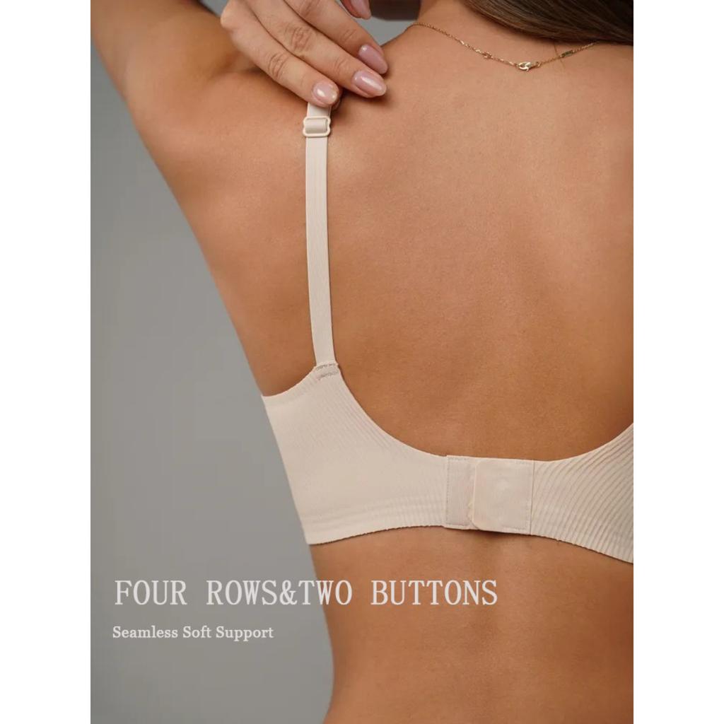 Non Marking Underwear, Top Support, Adjustable Underwear, Women's Underwear, Small Stripes, Gathered Underwear, Thin Underwear, Underwire, Bra