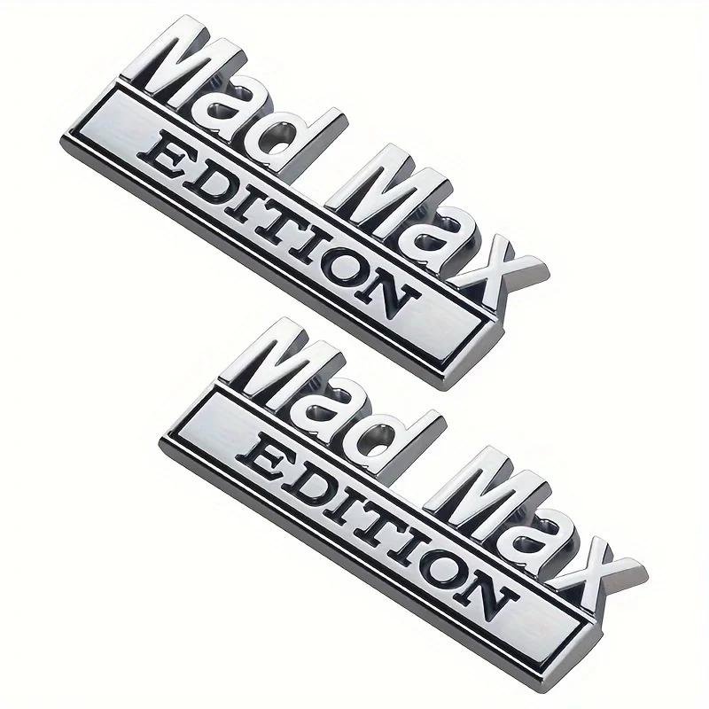 2PCS Mad Max Edition Emblem Sticker Badge Fender Funny Decals Car Truck Replacement Door for Universal Vehicle SUV Motorcycle Style36