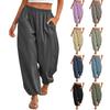 Women’s Loose Fit Wide Leg Pants with Elastic Waistband and Pockets Lightweight Casual Lounge Trousers for Everyday Wear