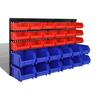 Set of 30pcs Blue and Plastic Wall Storage Baskets