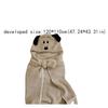 Kawaii Bear Hooded Blanket Fleece Material Blanket Shawl Ins Style Wearable Blanket  Living Room
