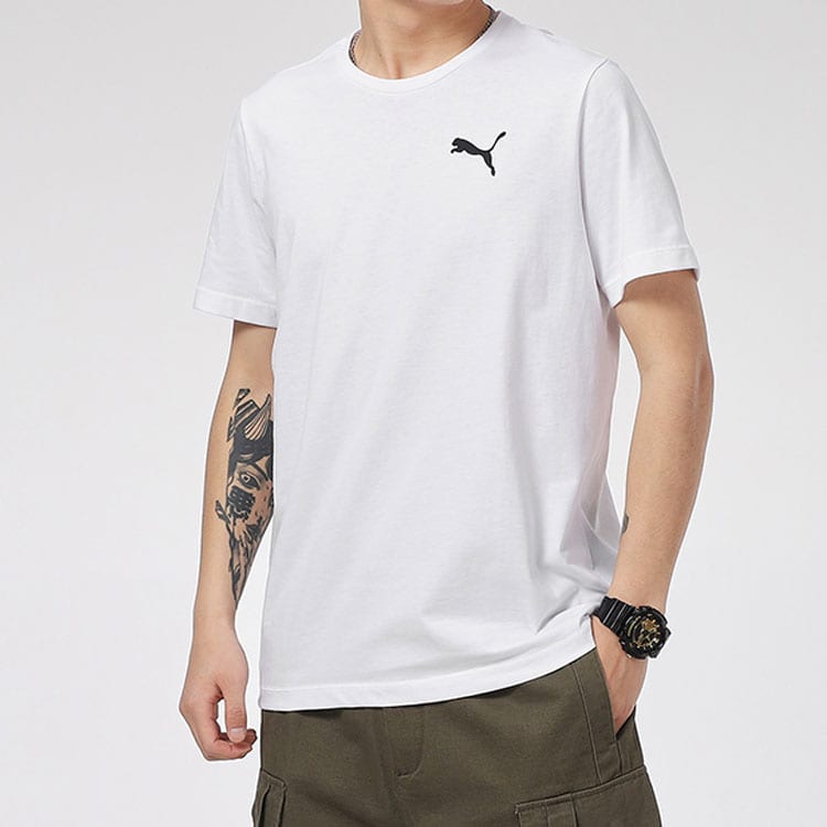 Puma T Shirts Men's Crew Neck Moderate Straight Fit 584369-02