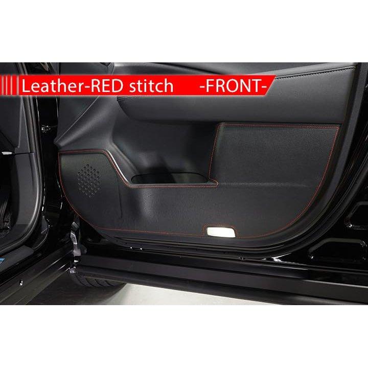 AXIS Car Door Kick Guard for Toyota Crown Sport Red Stitching Set of 4 kg-tcrs36-098rl