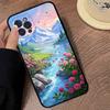 Elegant Peony Flower Phone Case For iPhone 16 15 14 13 12 Mini 11 Pro XS Max X XR SE 6 7 8 Plus Soft Silicone Cover